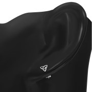 Silver Trinity Knot Stud Earrings, ep28